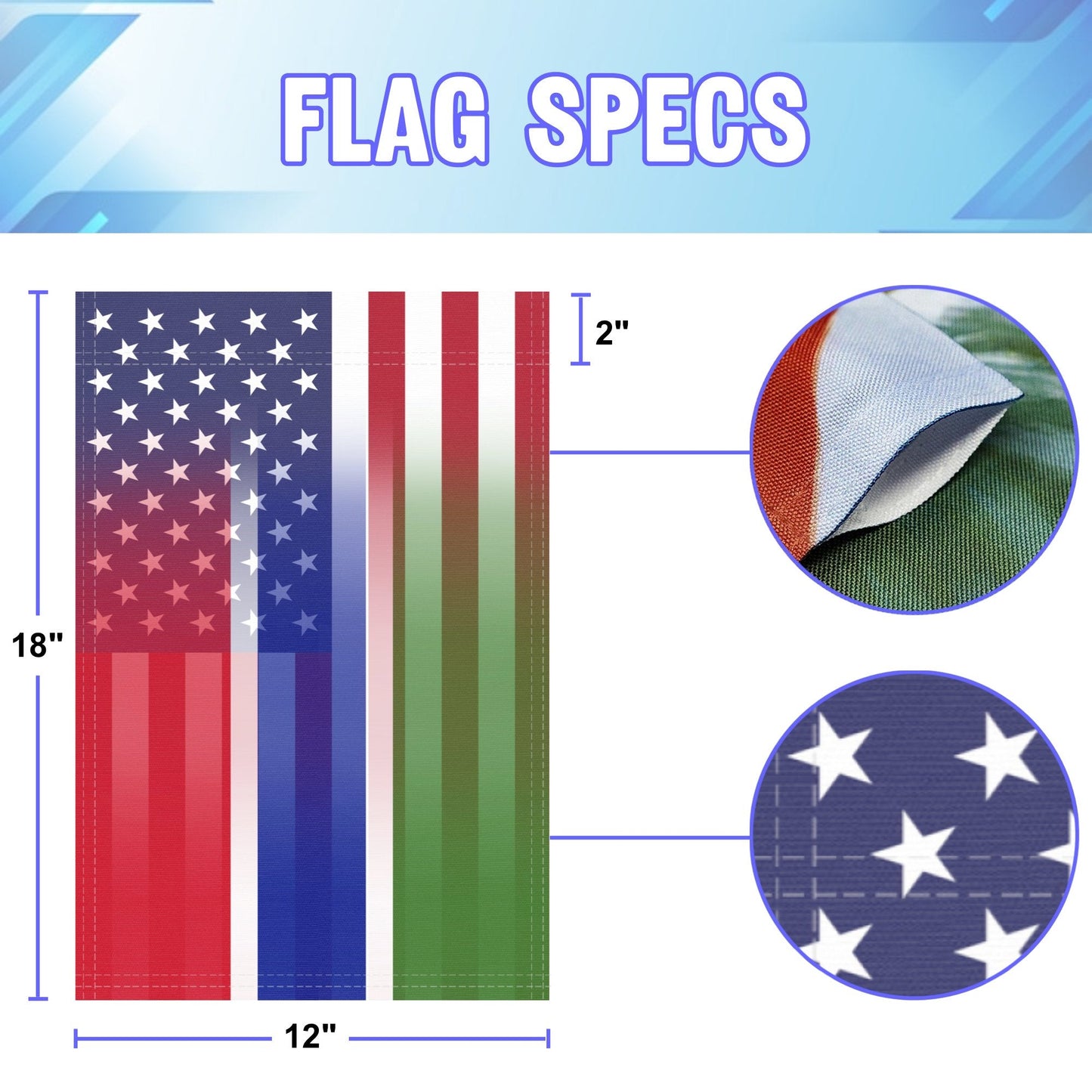 Gambian American Garden Flag