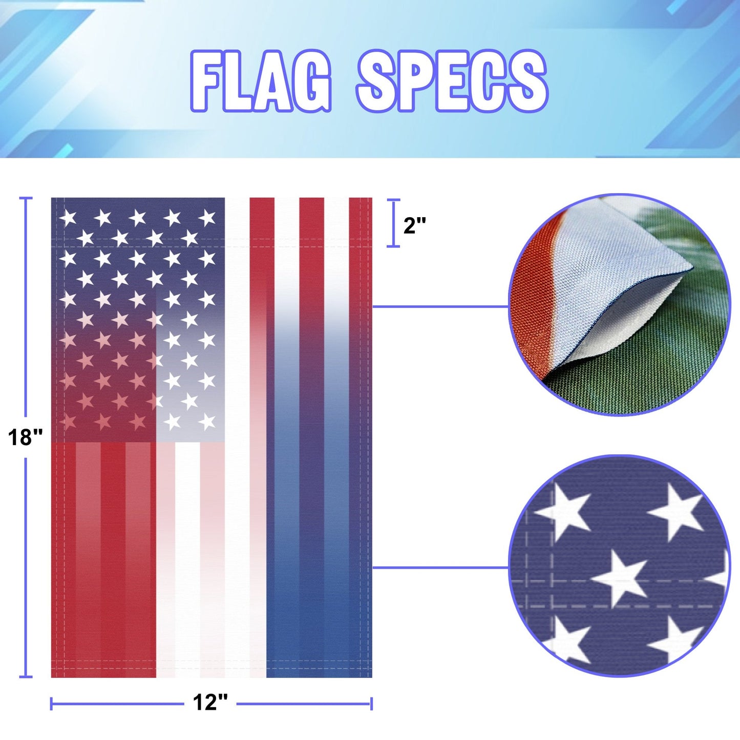 Dutch American Garden Flag