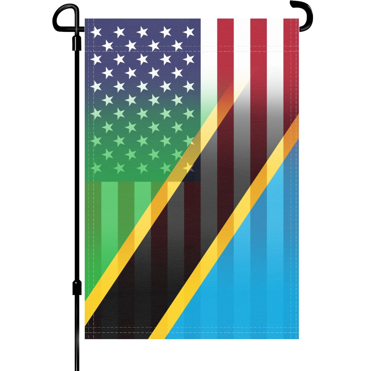 Tanzanian American Garden Flag