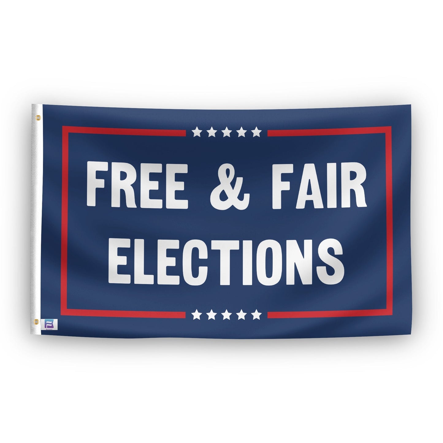 Free And Fair Elections Political Flag