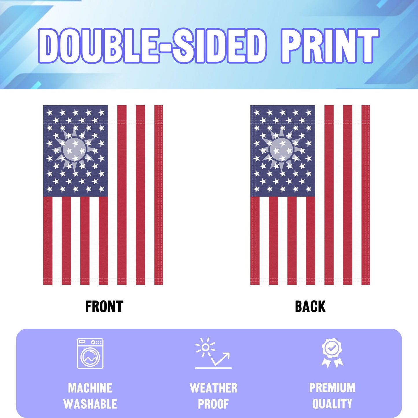 Taiwanese American Garden Flag