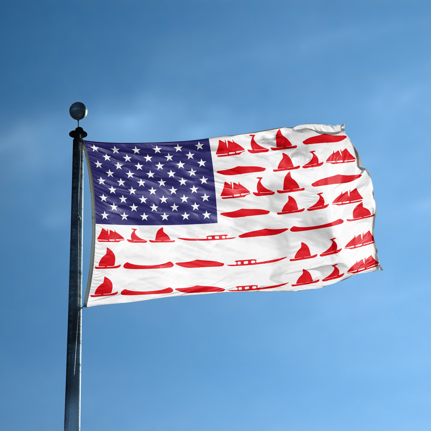 Boating Stripes American Flag