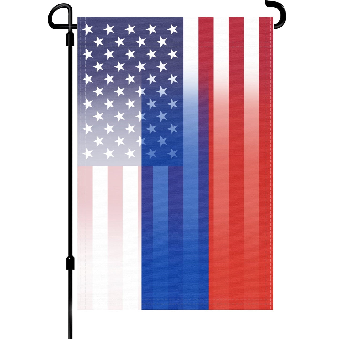 Russian American Garden Flag