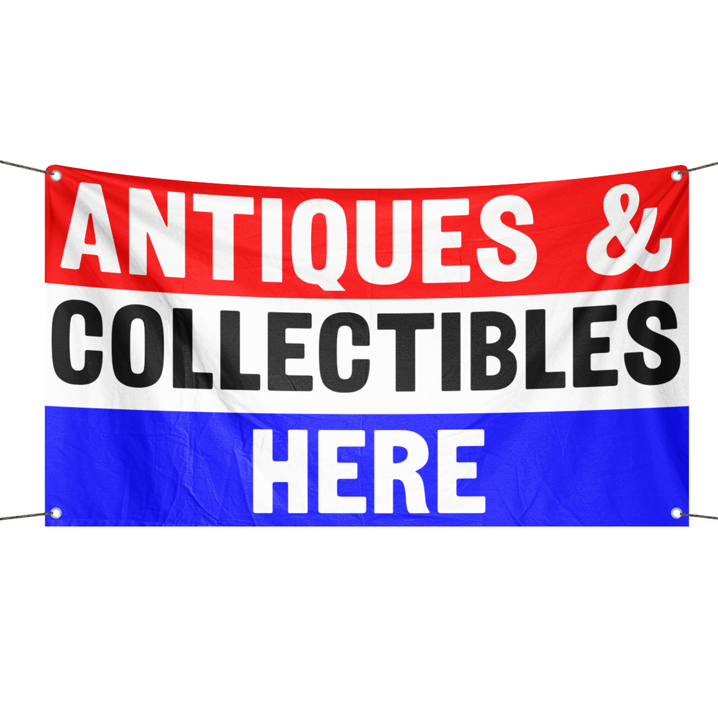 Antiques & Collectibles Here Storefront Flag