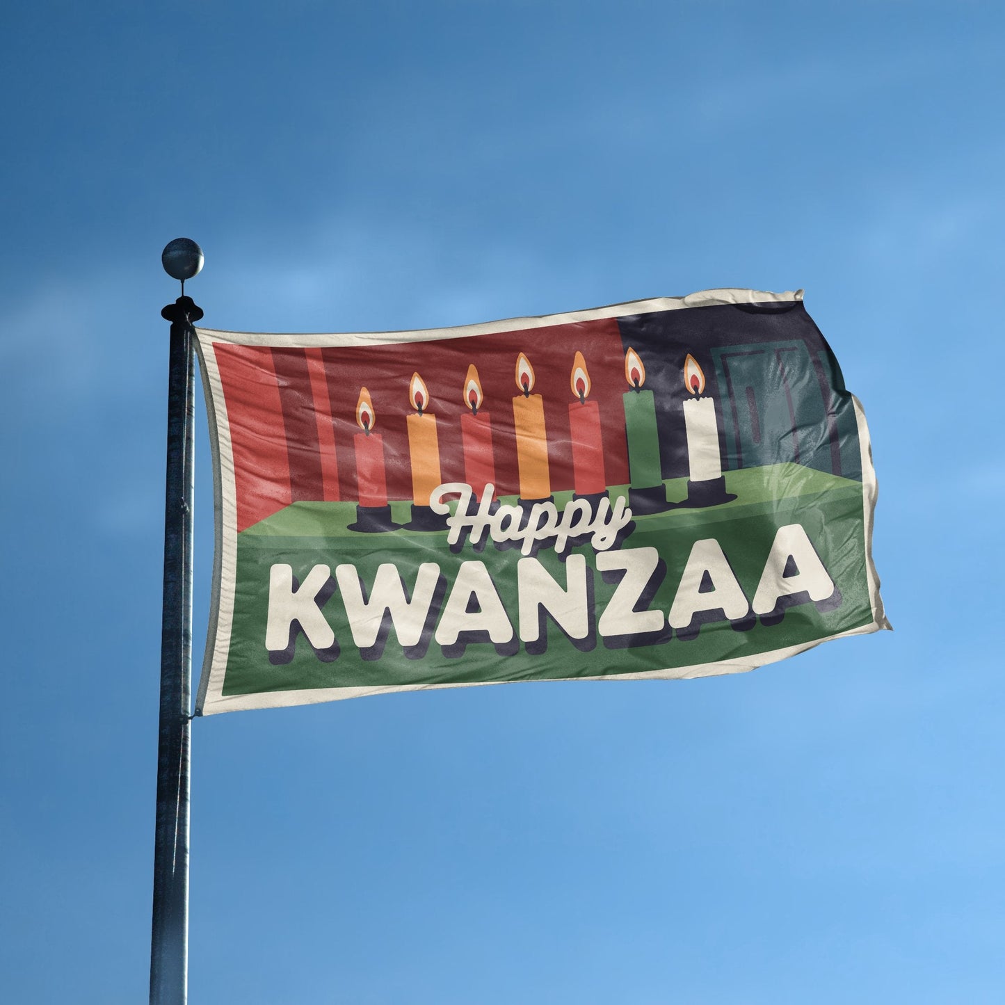Happy Kwanzaa Flag
