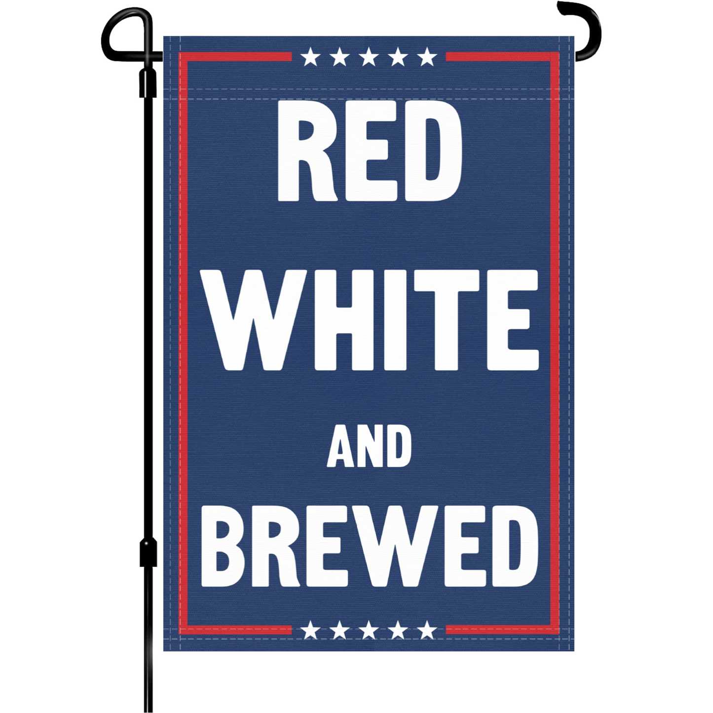 Red White And Brewed Garden Flag
