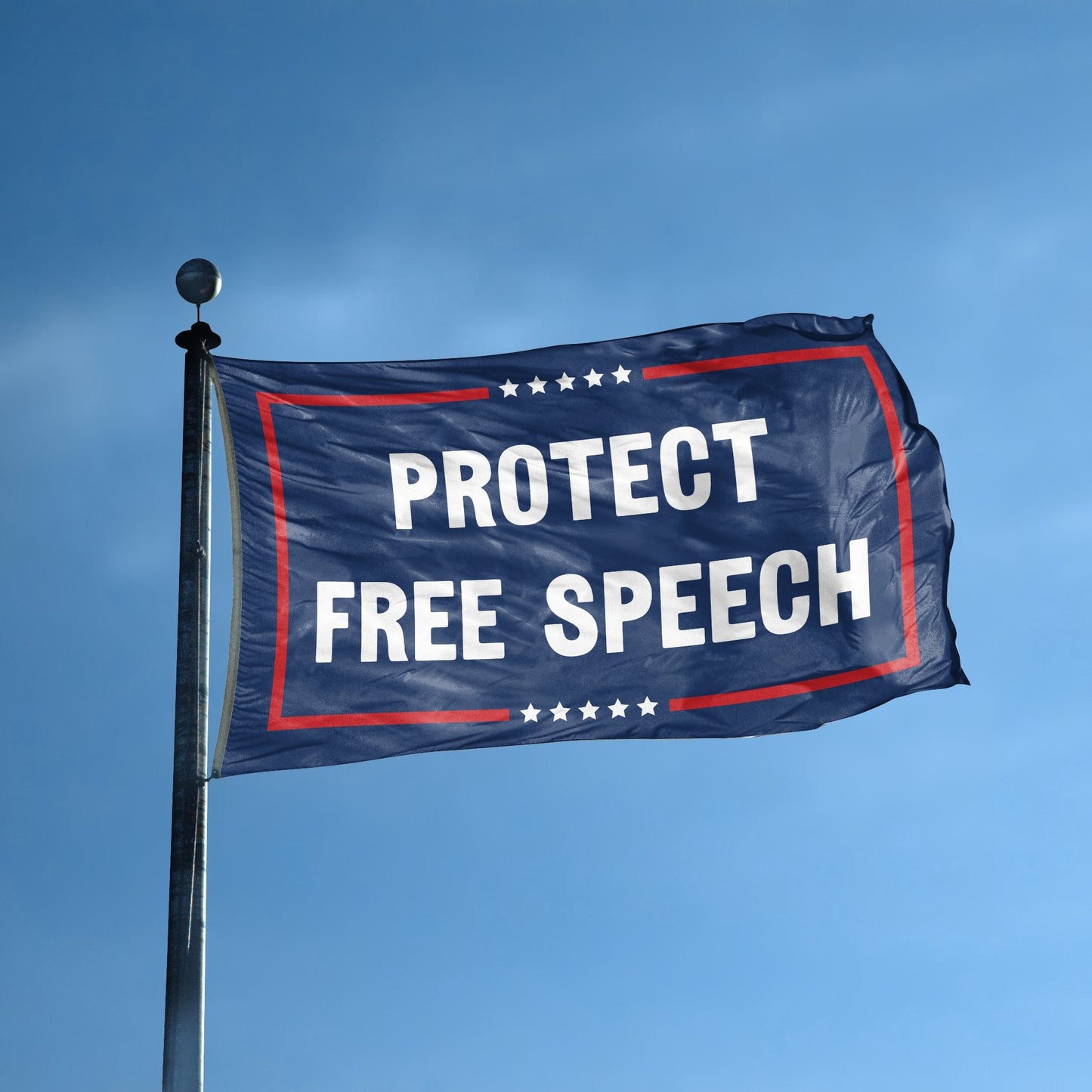 Protect Free Speech Political Flag