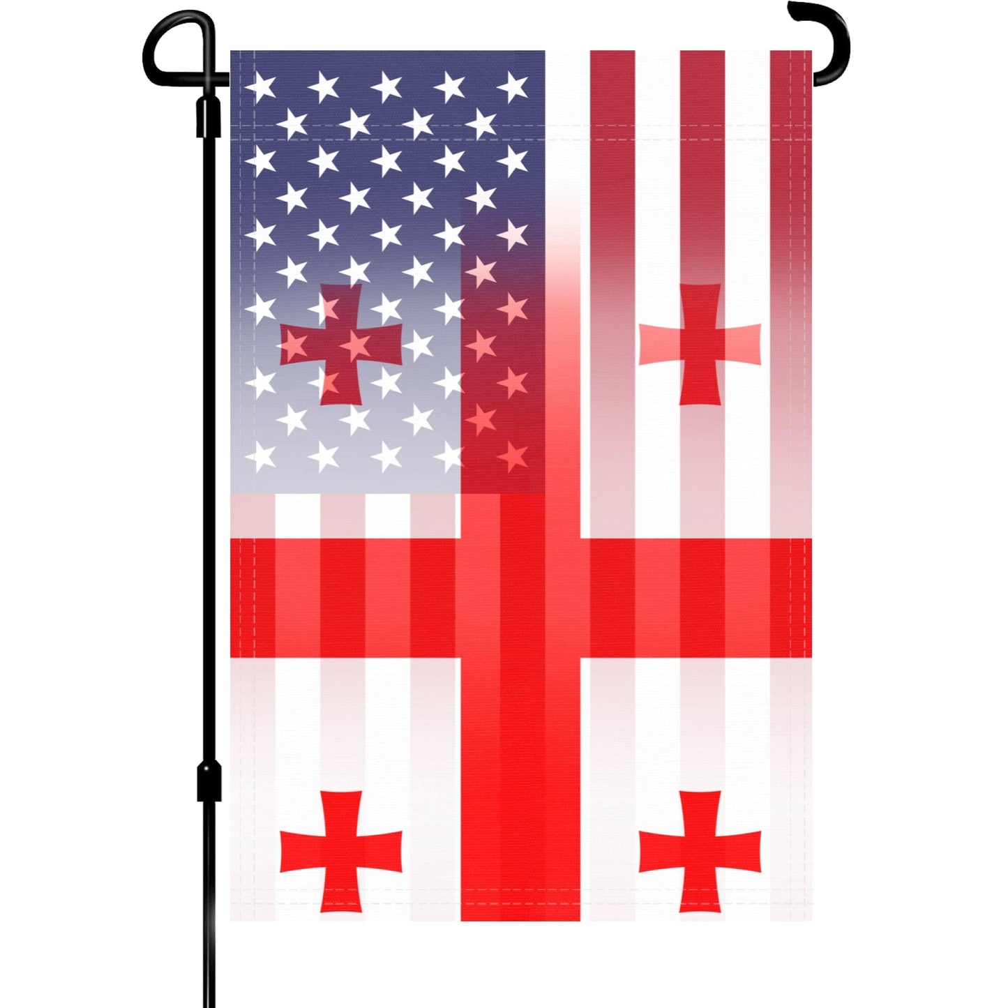 Georgian American Garden Flag