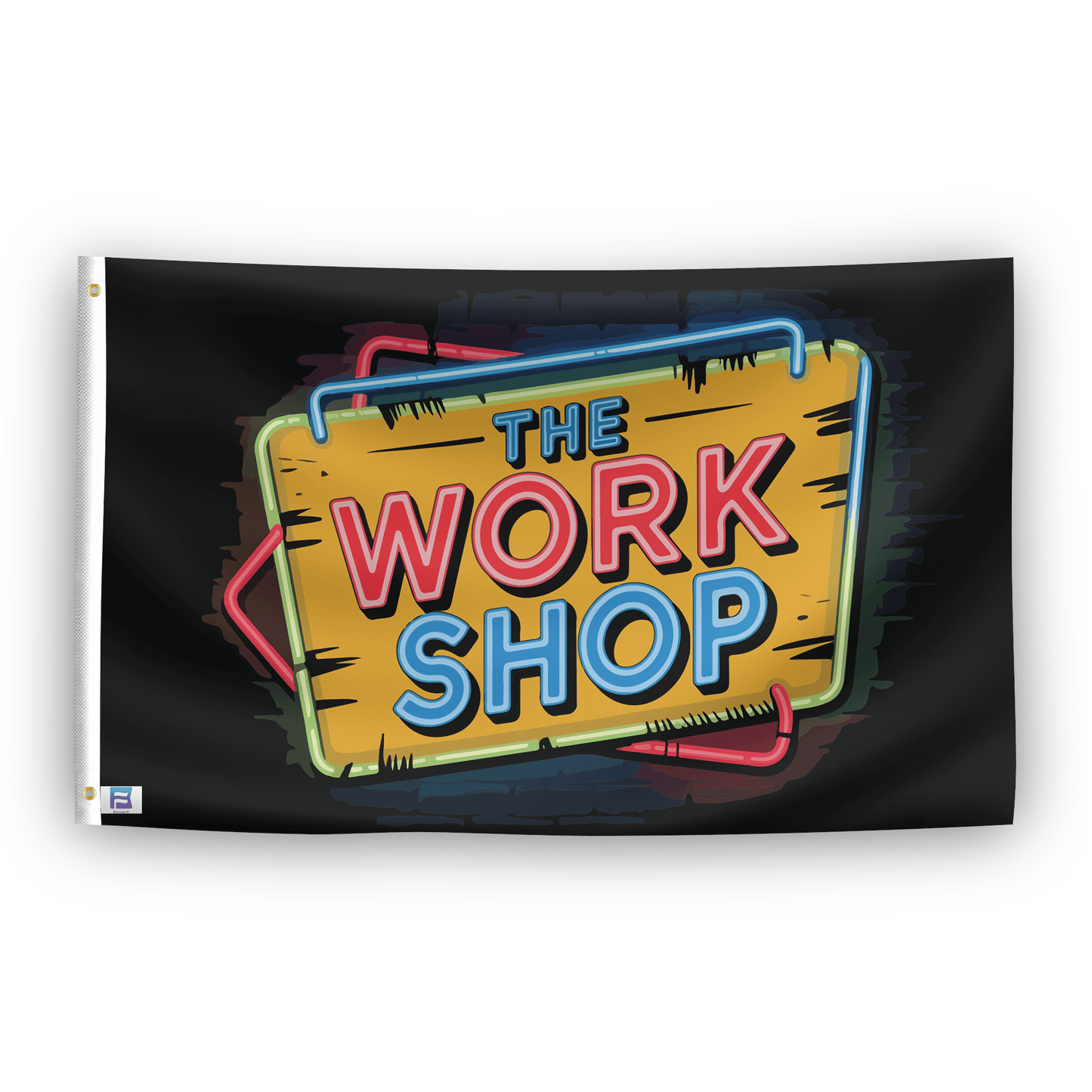 The Work Shop Garage Flag