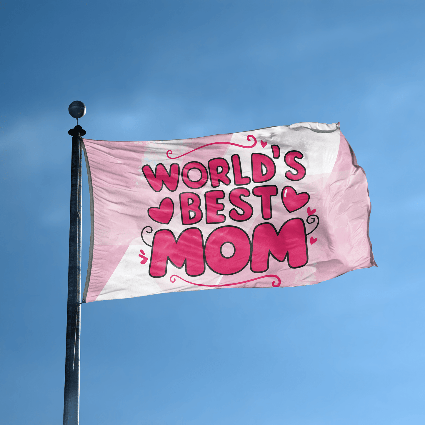 World's Best Mom Gift Flag