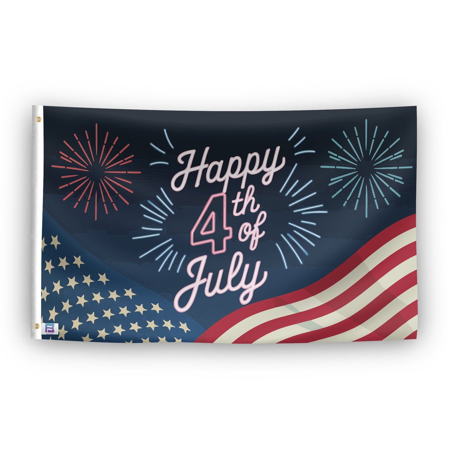 Happy 4th Of July Flag