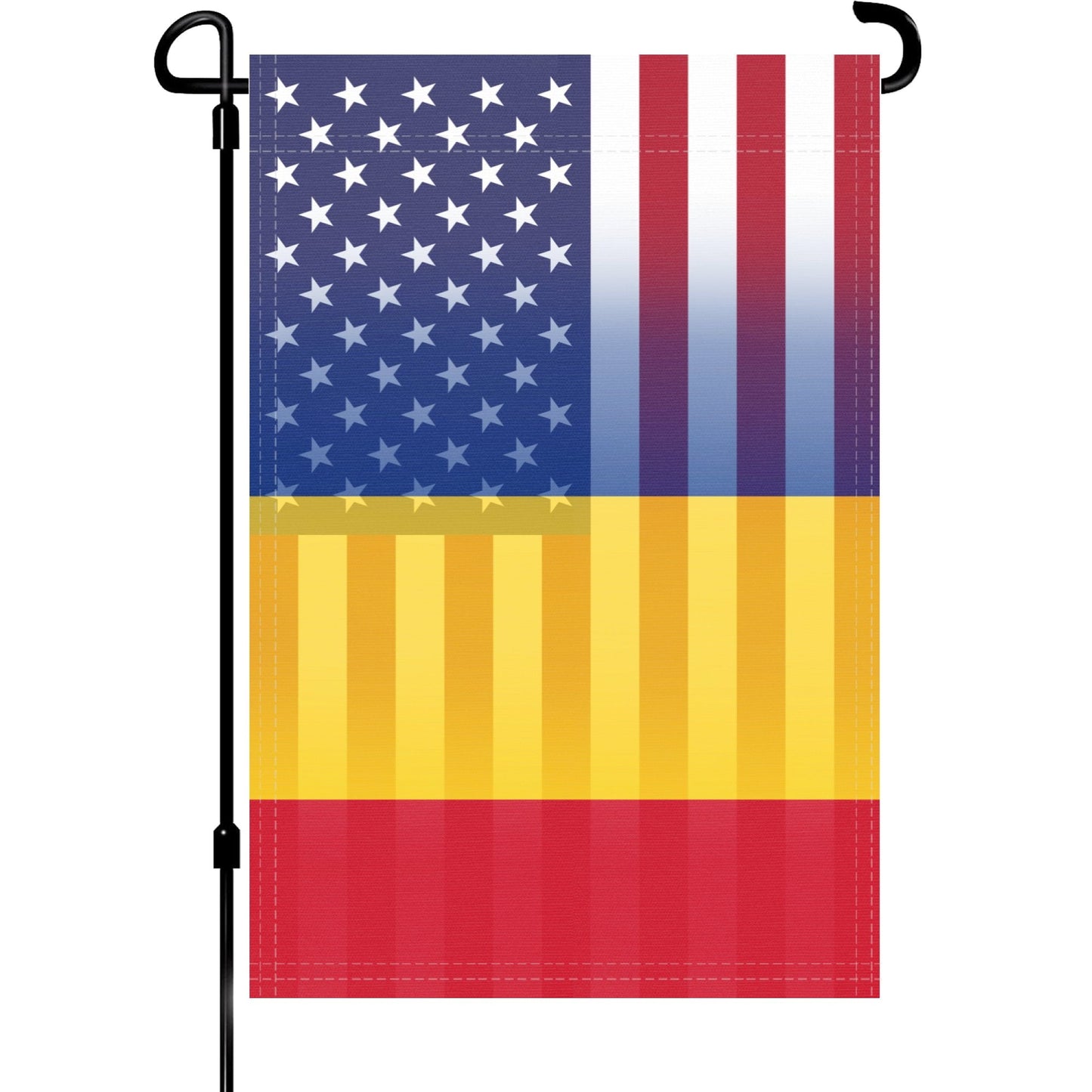 Romanian American Garden Flag