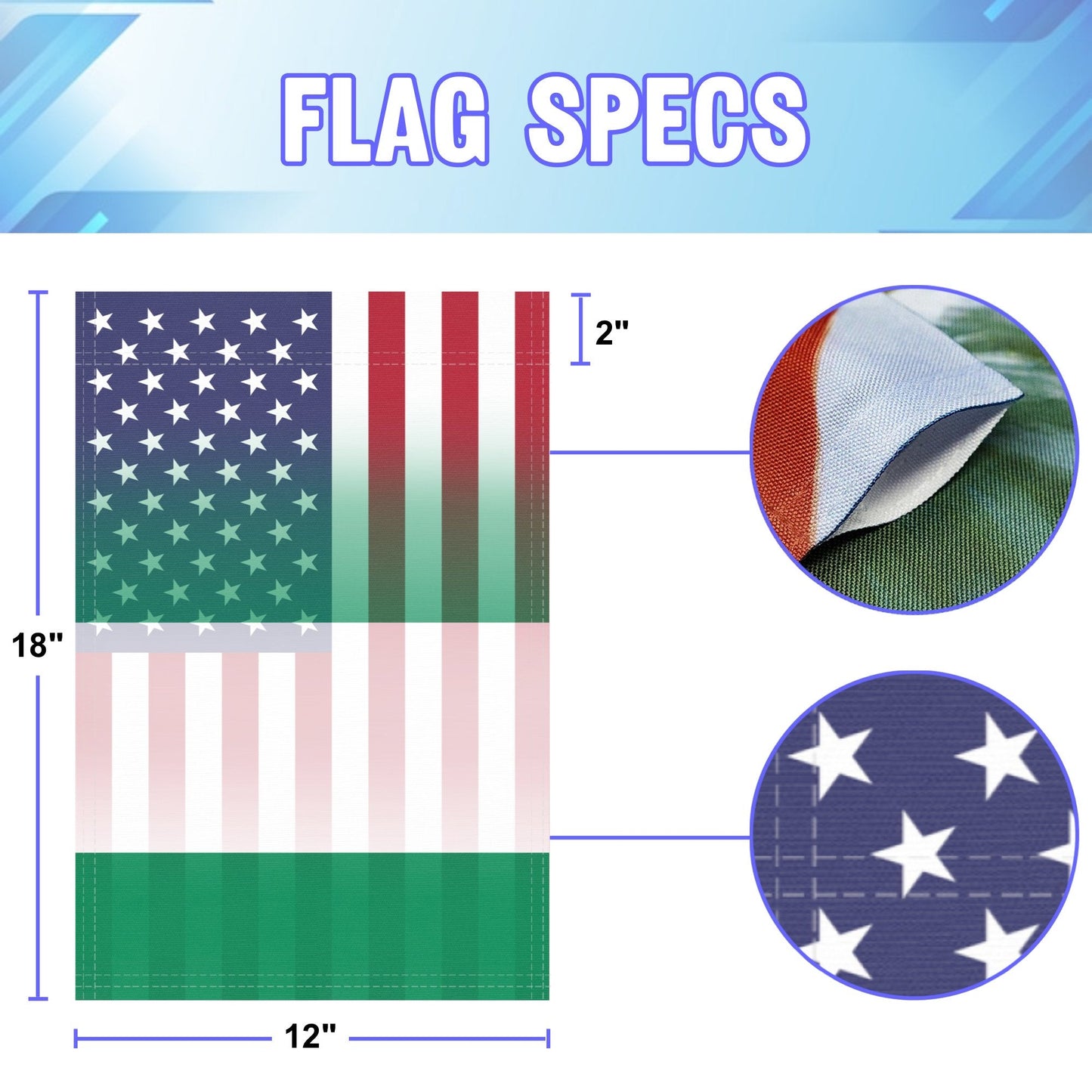 Nigerian American Garden Flag
