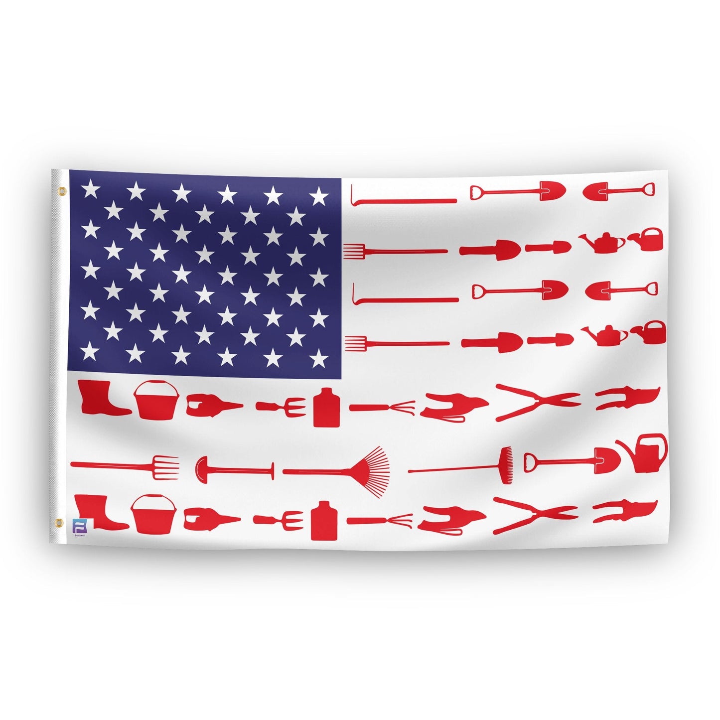 Gardening Stripes American Flag