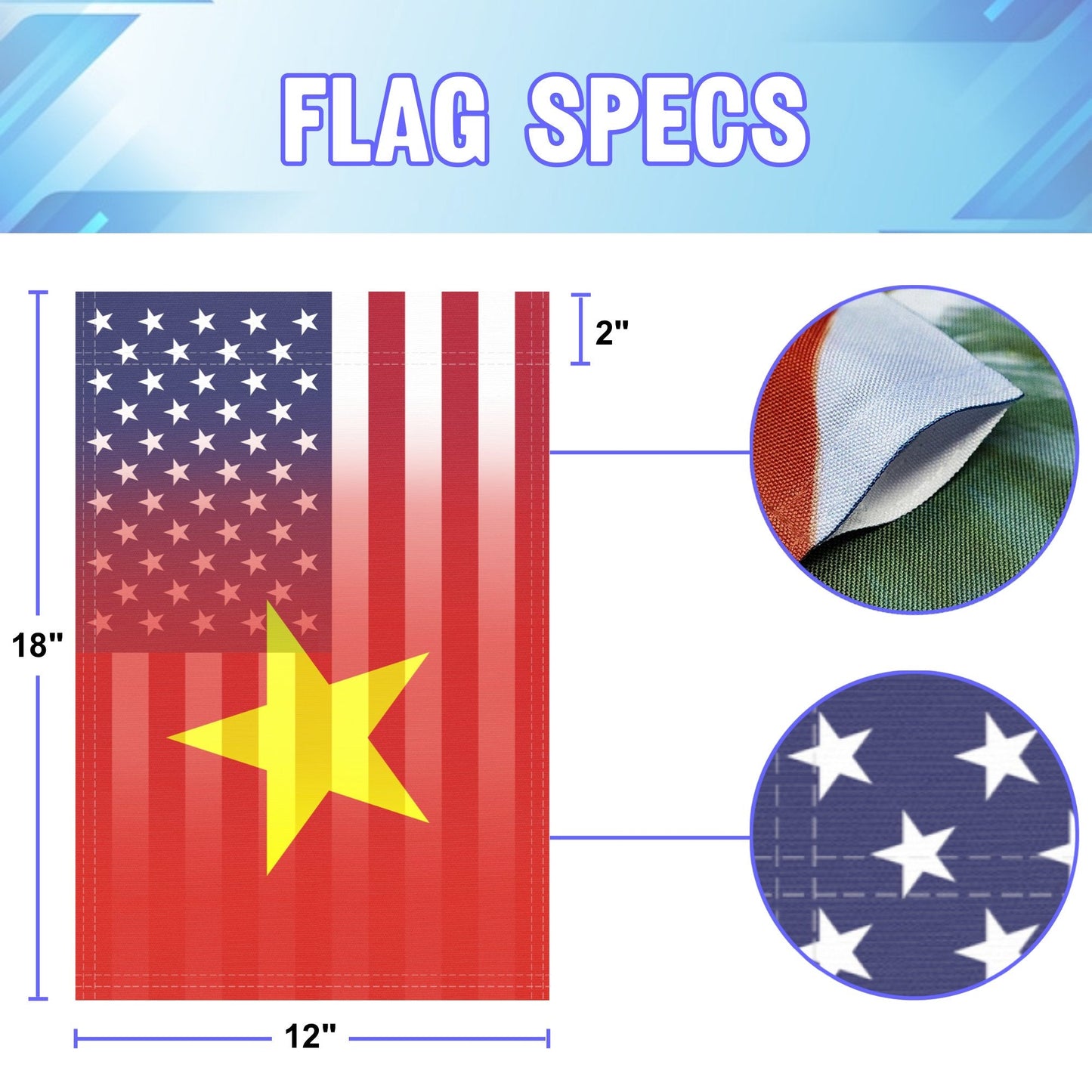 Vietnamese American Garden Flag