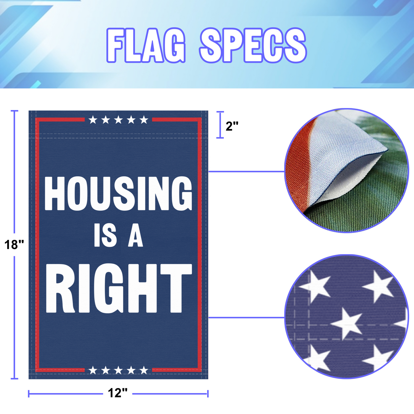 Housing Is A Right Garden Flag