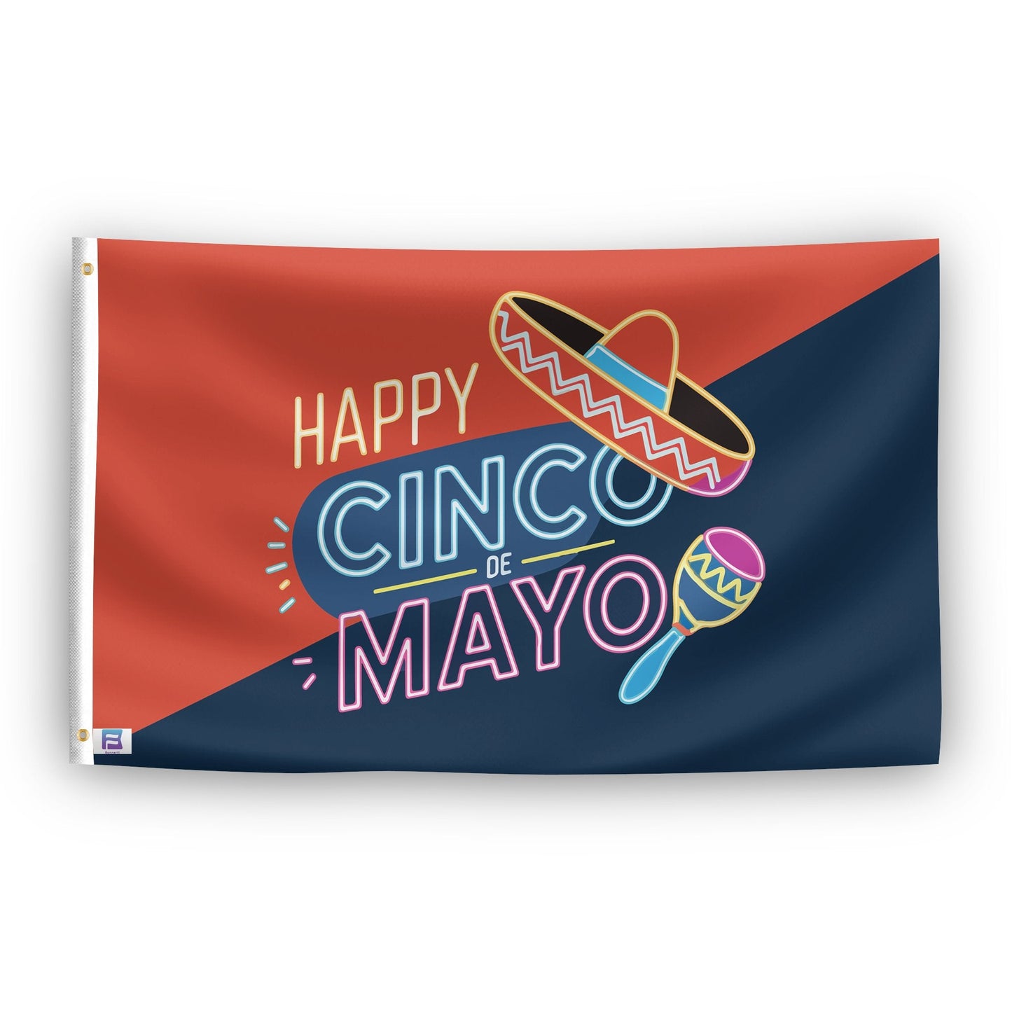 Happy Cinco De Mayo Flag
