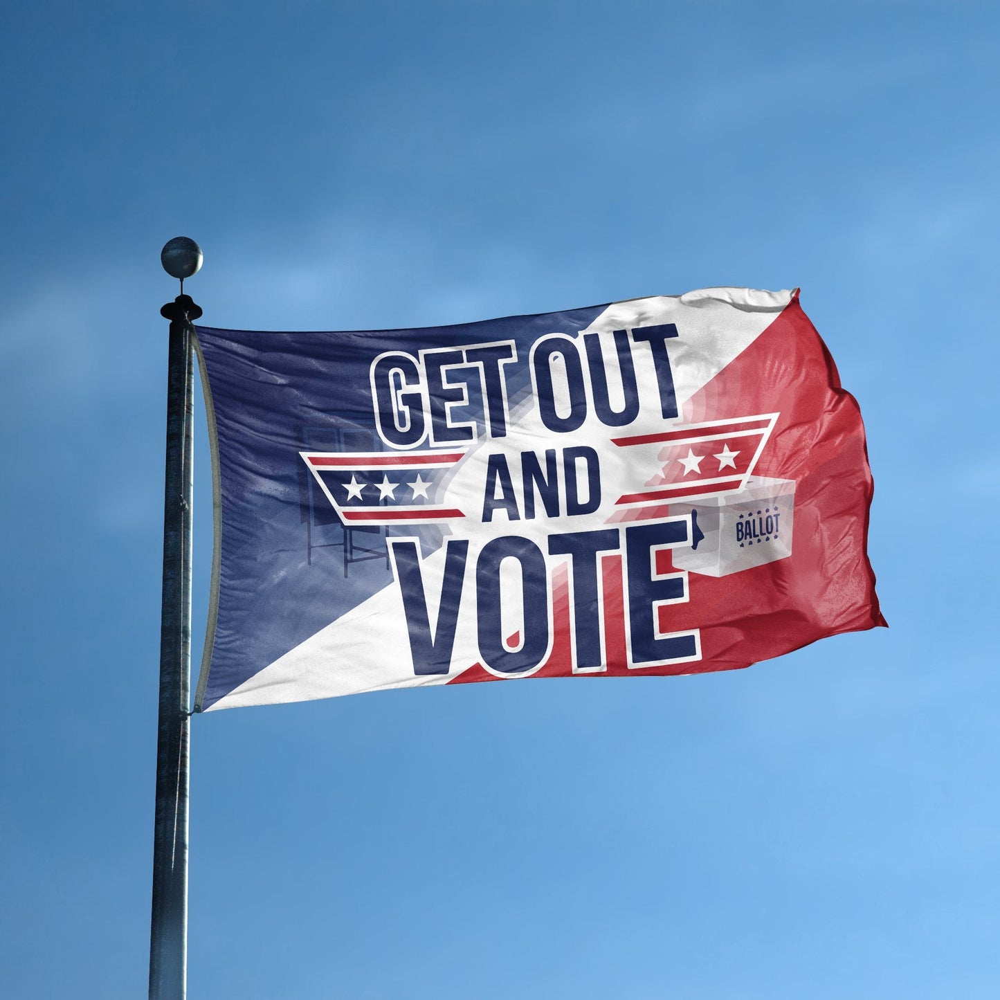 Get Out And Vote Flag