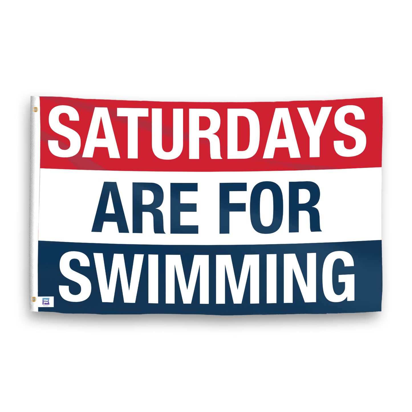 Saturdays Are for Swimming Flag