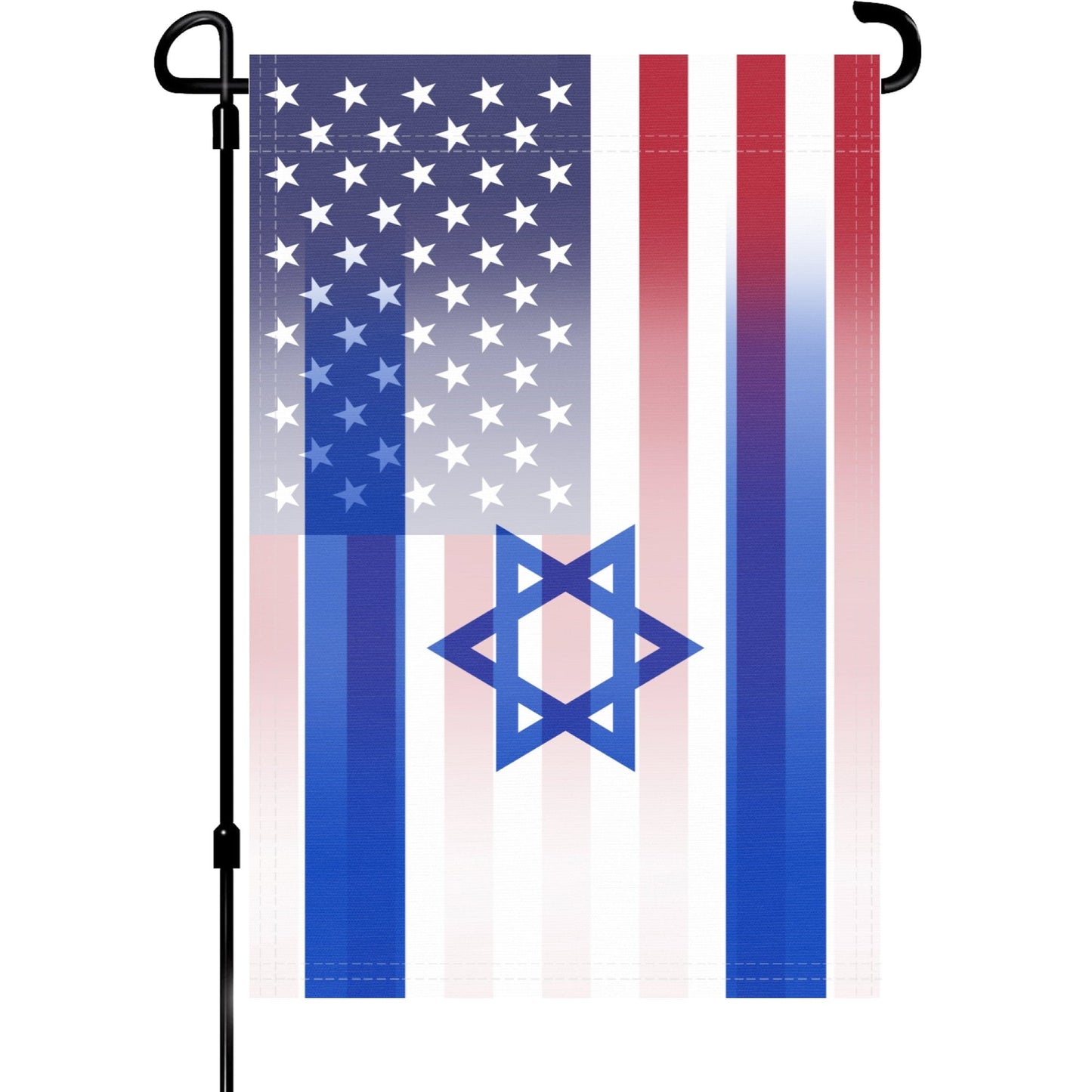 Israeli American Garden Flag