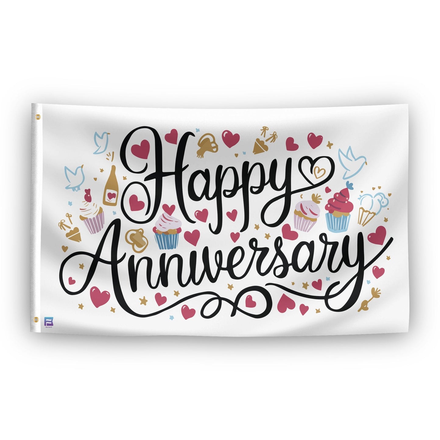 Happy Anniversary Gift Flag