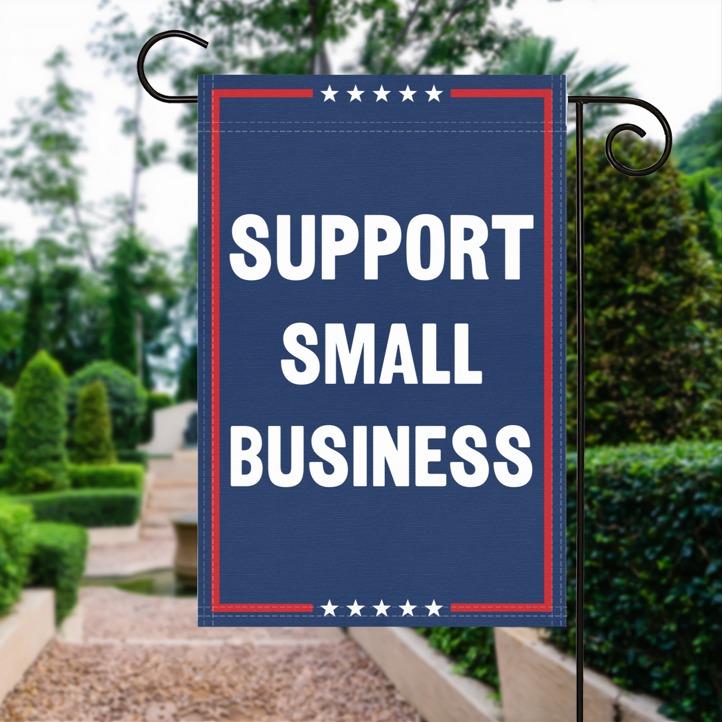 Support Small Business Garden Flag