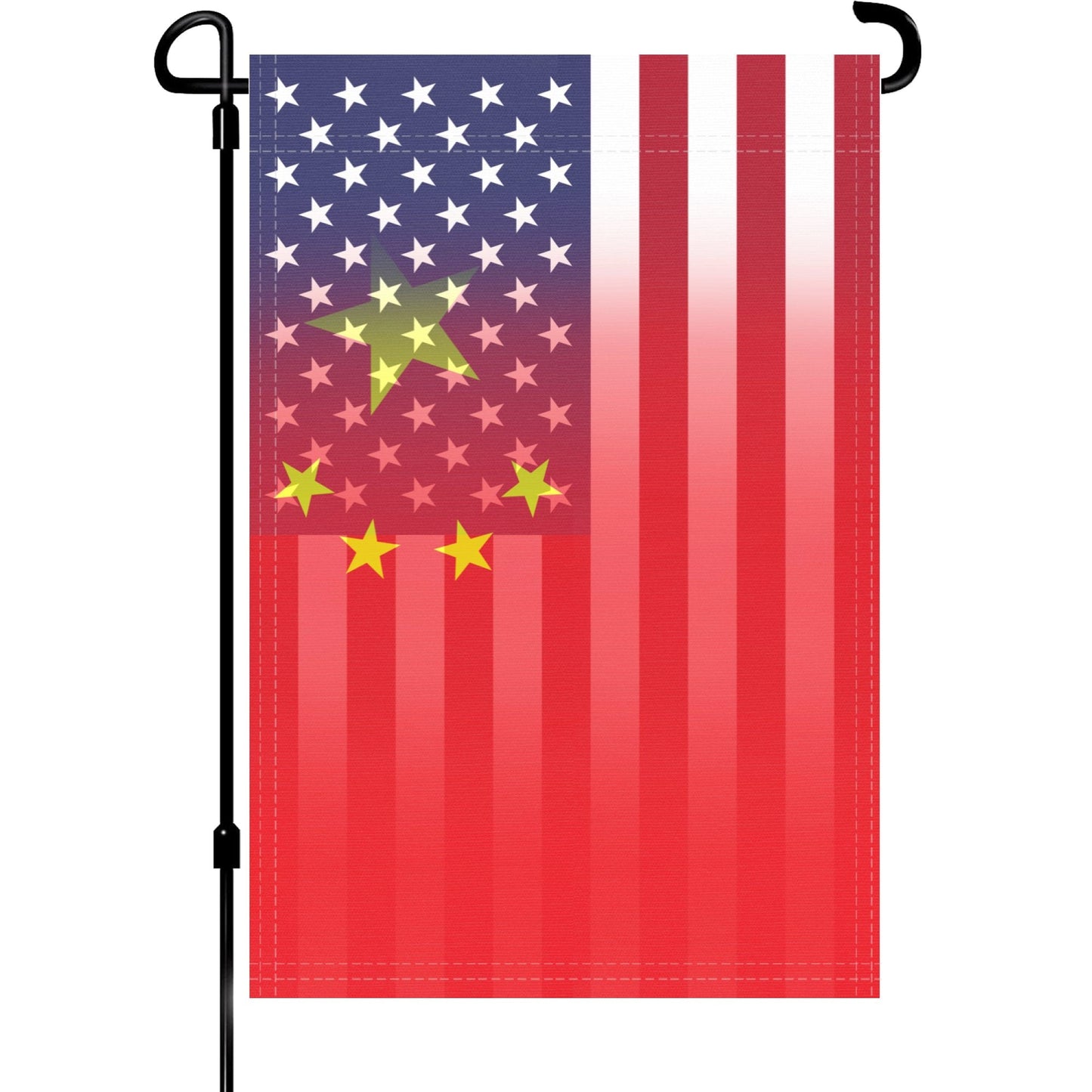 Chinese American Garden Flag