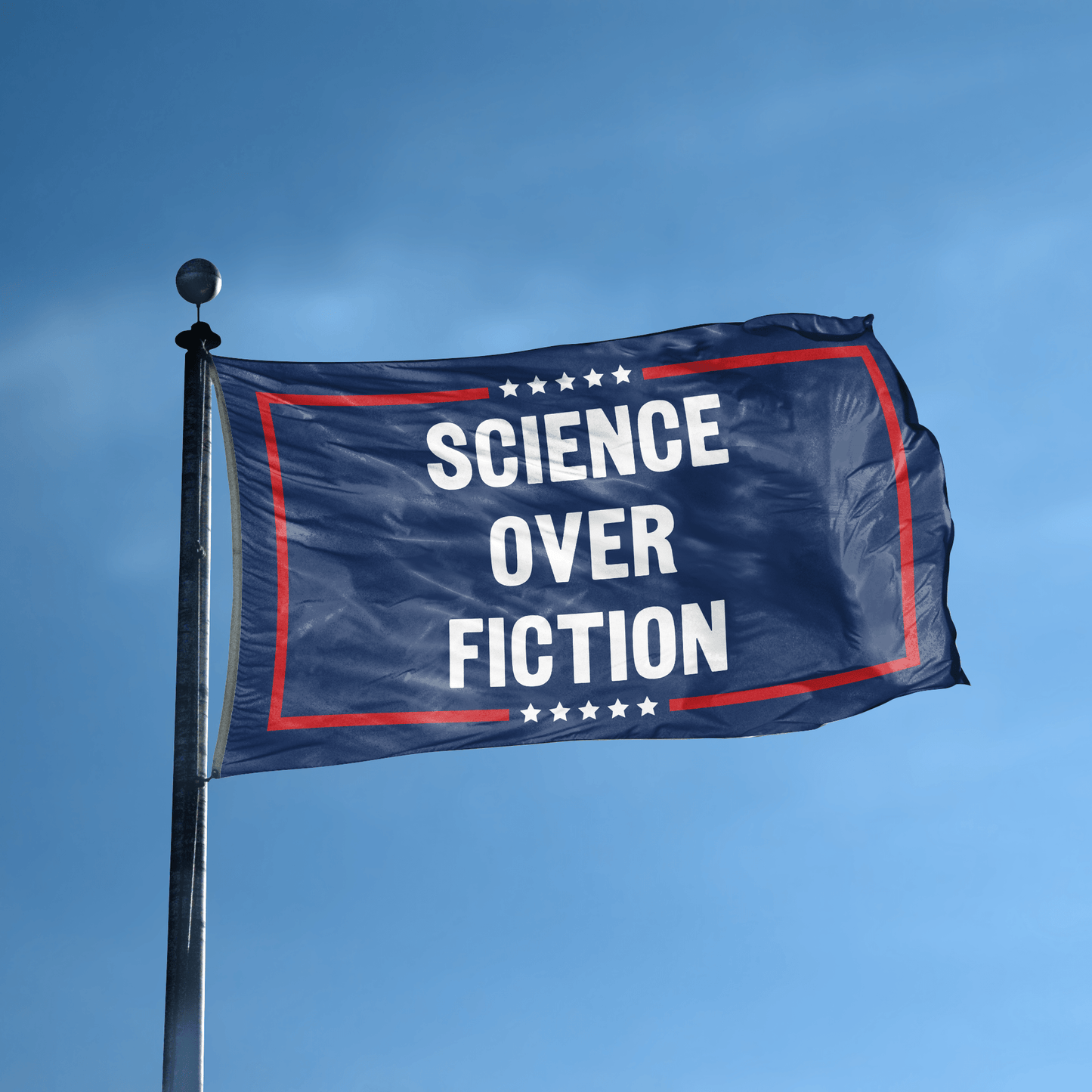 Science Over Fiction Political Flag