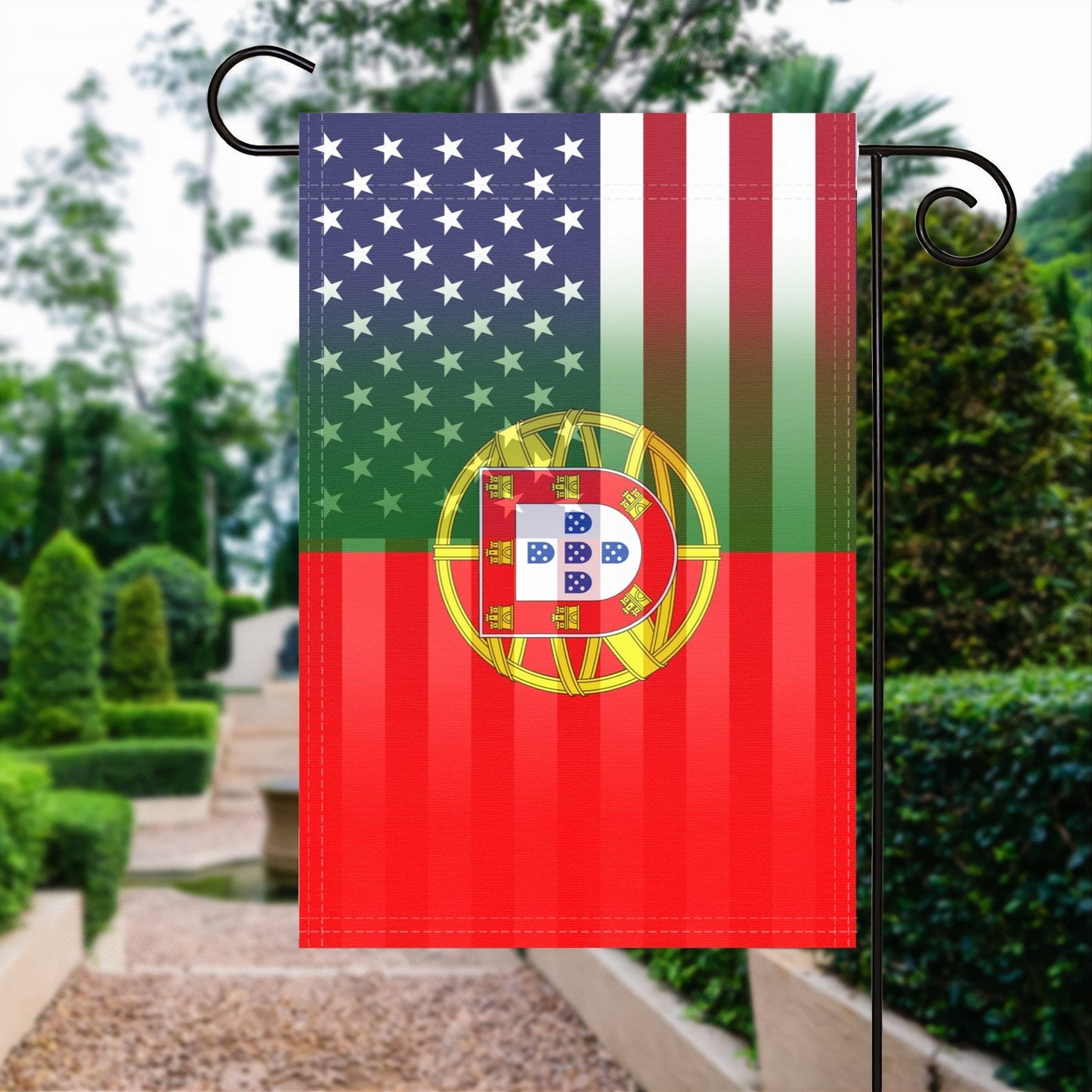Portuguese American Garden Flag