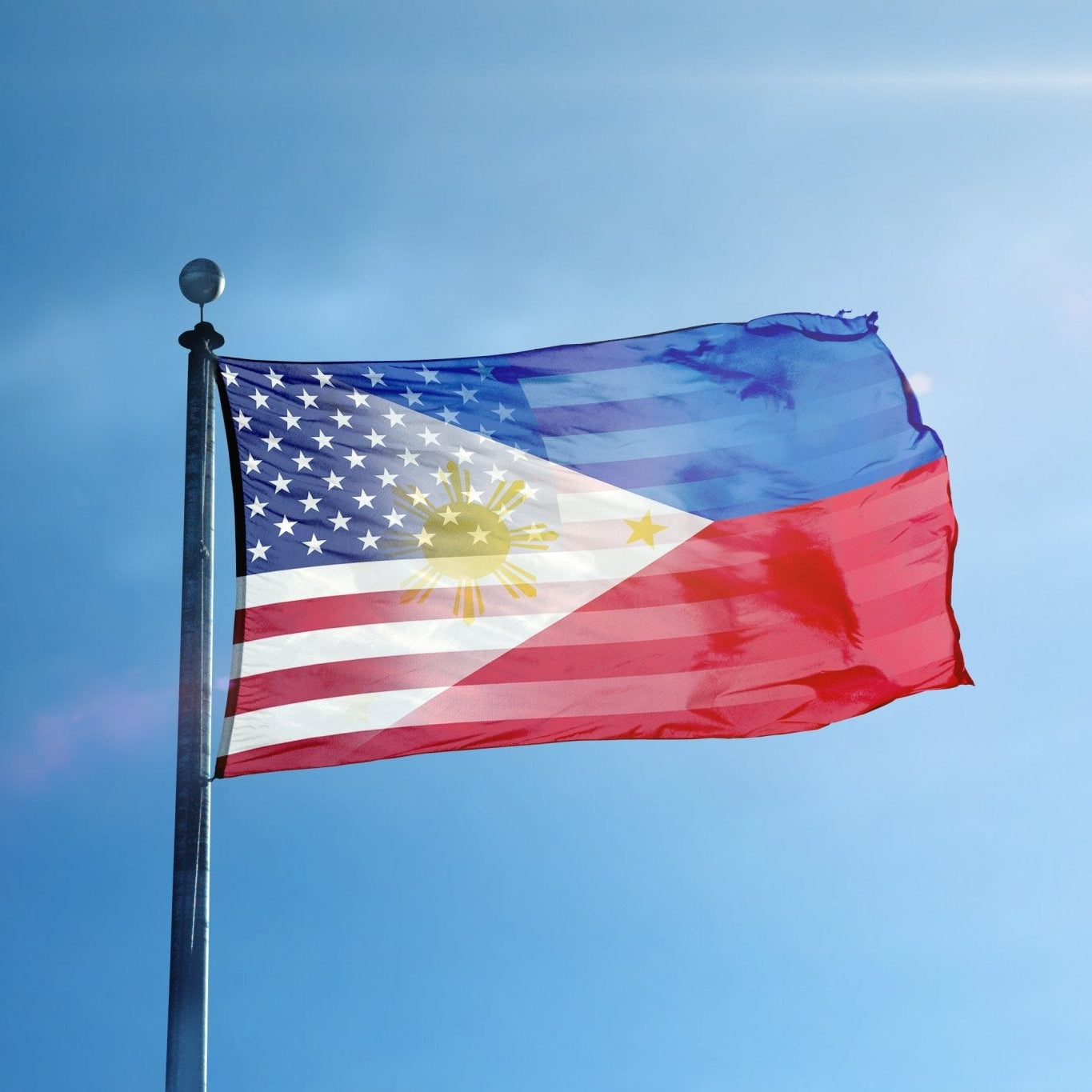 Filipino American Hybrid Flag