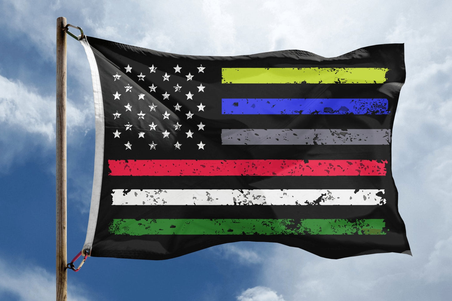 First Responders American Flag