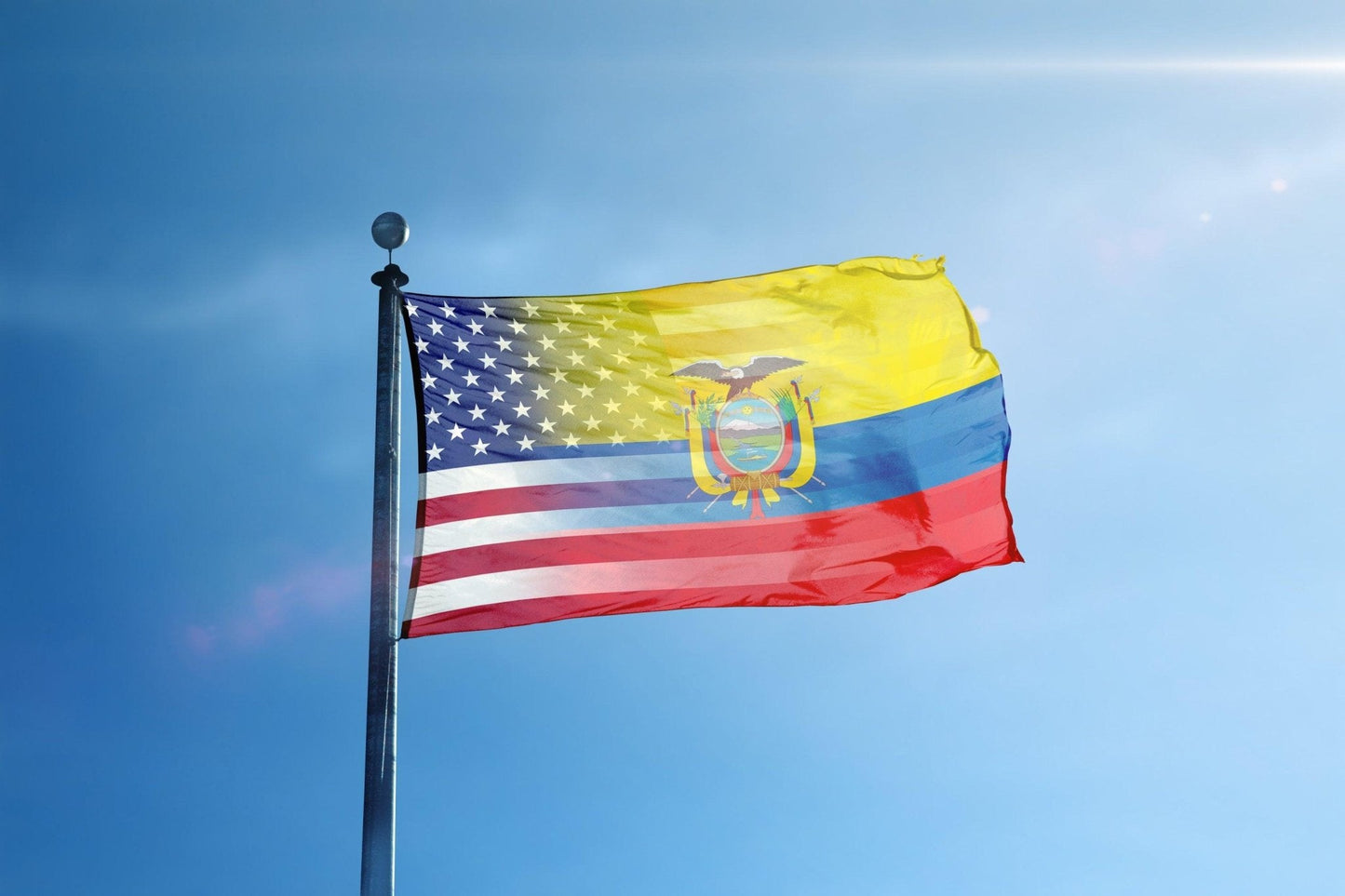 Ecuadorian American Hybrid Flag