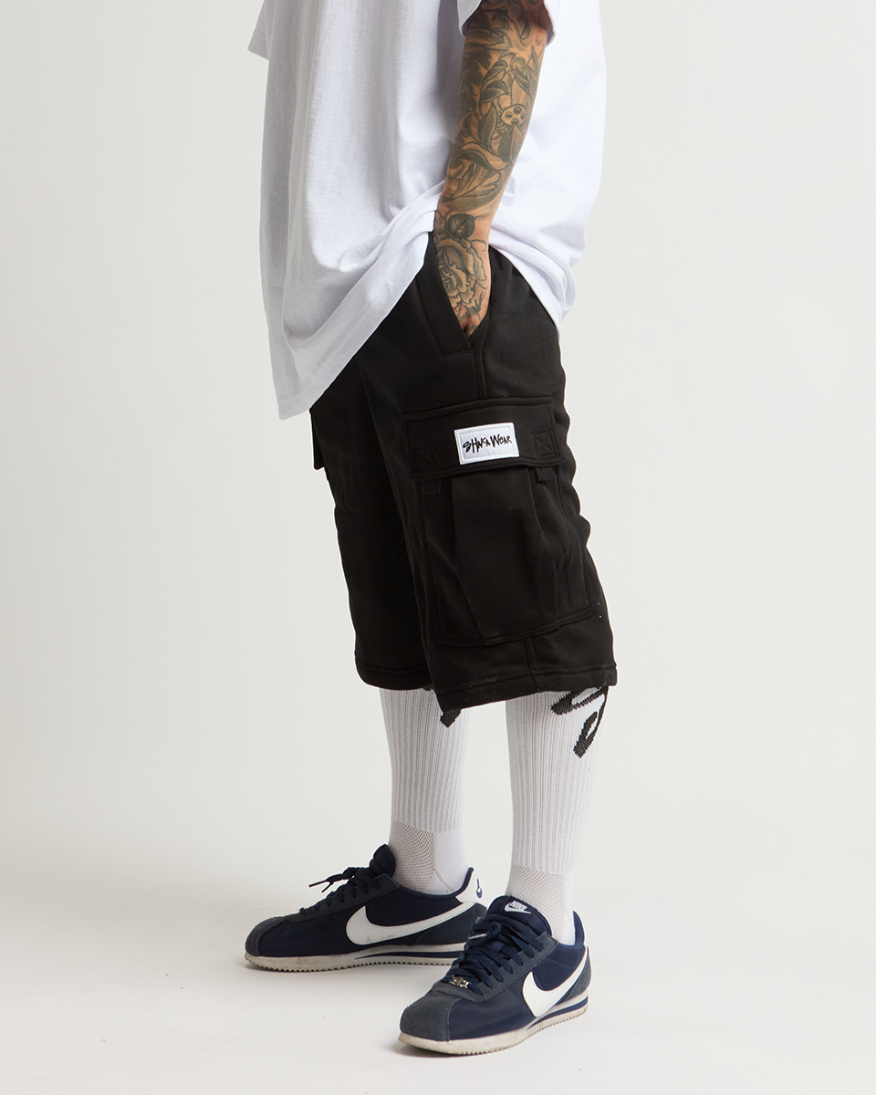 Fleece Cargo Shorts