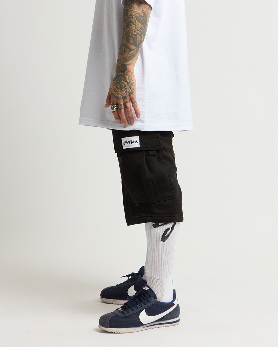 Fleece Cargo Shorts