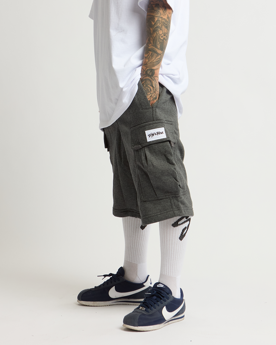 Fleece Cargo Shorts