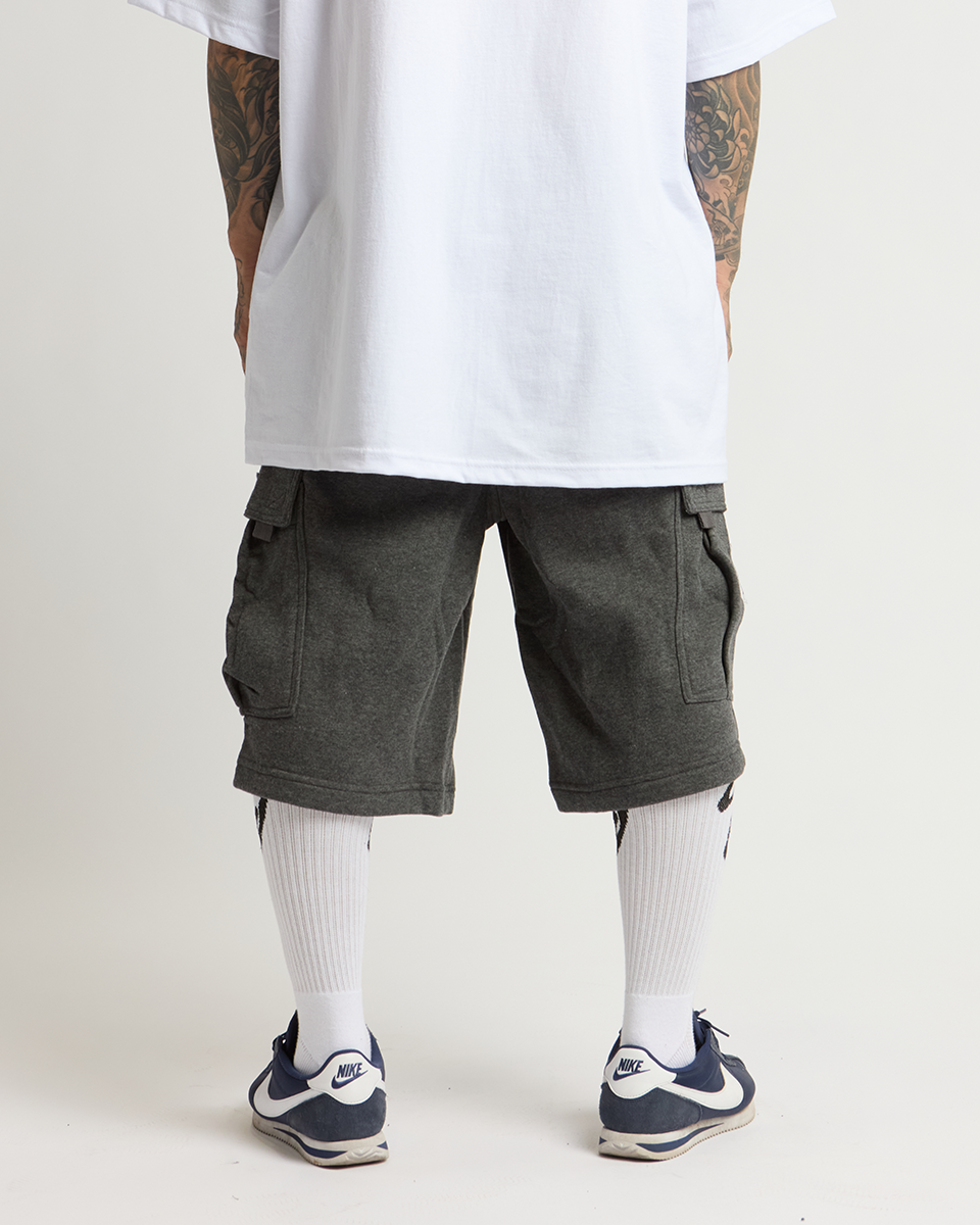 Fleece Cargo Shorts