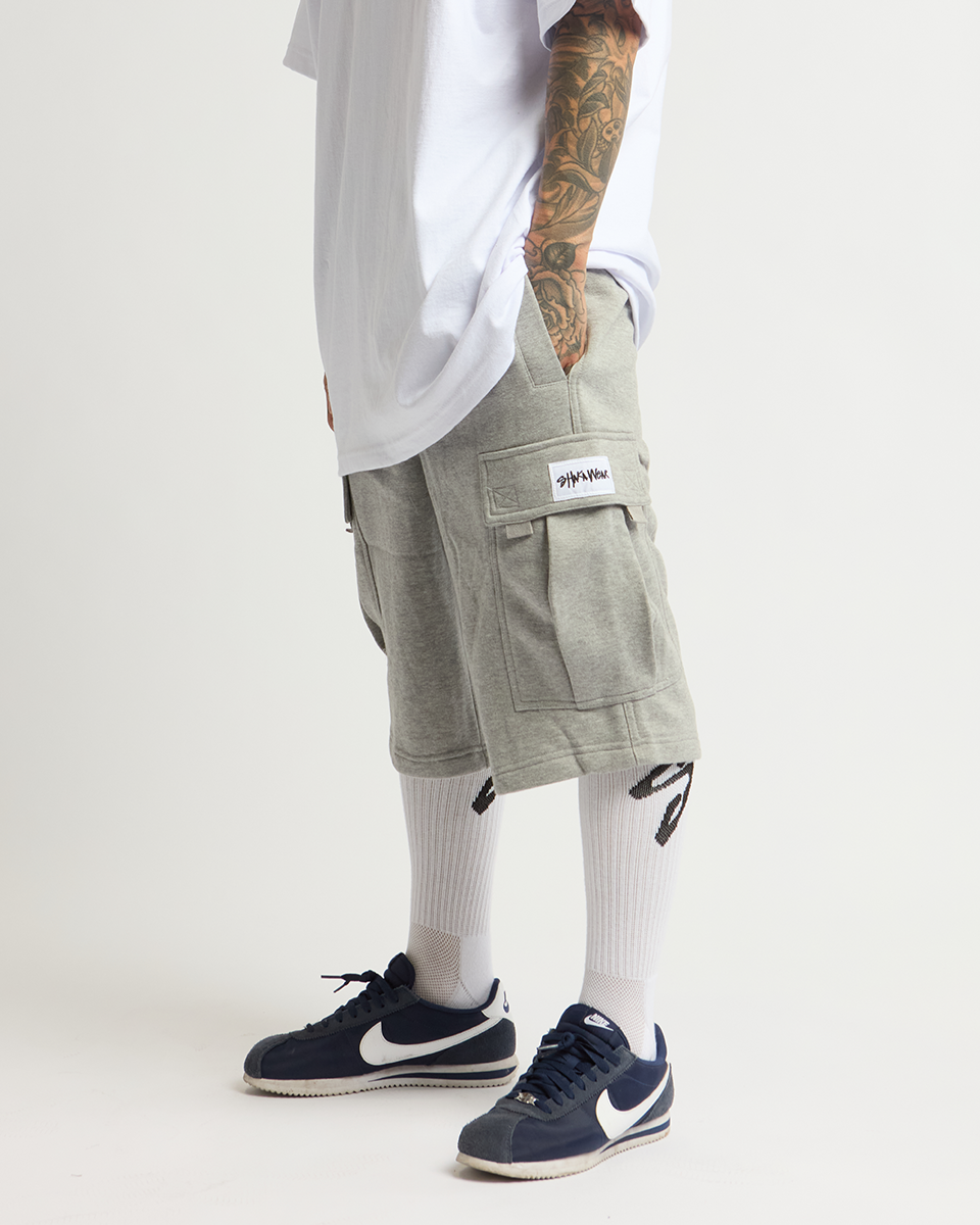 Fleece Cargo Shorts