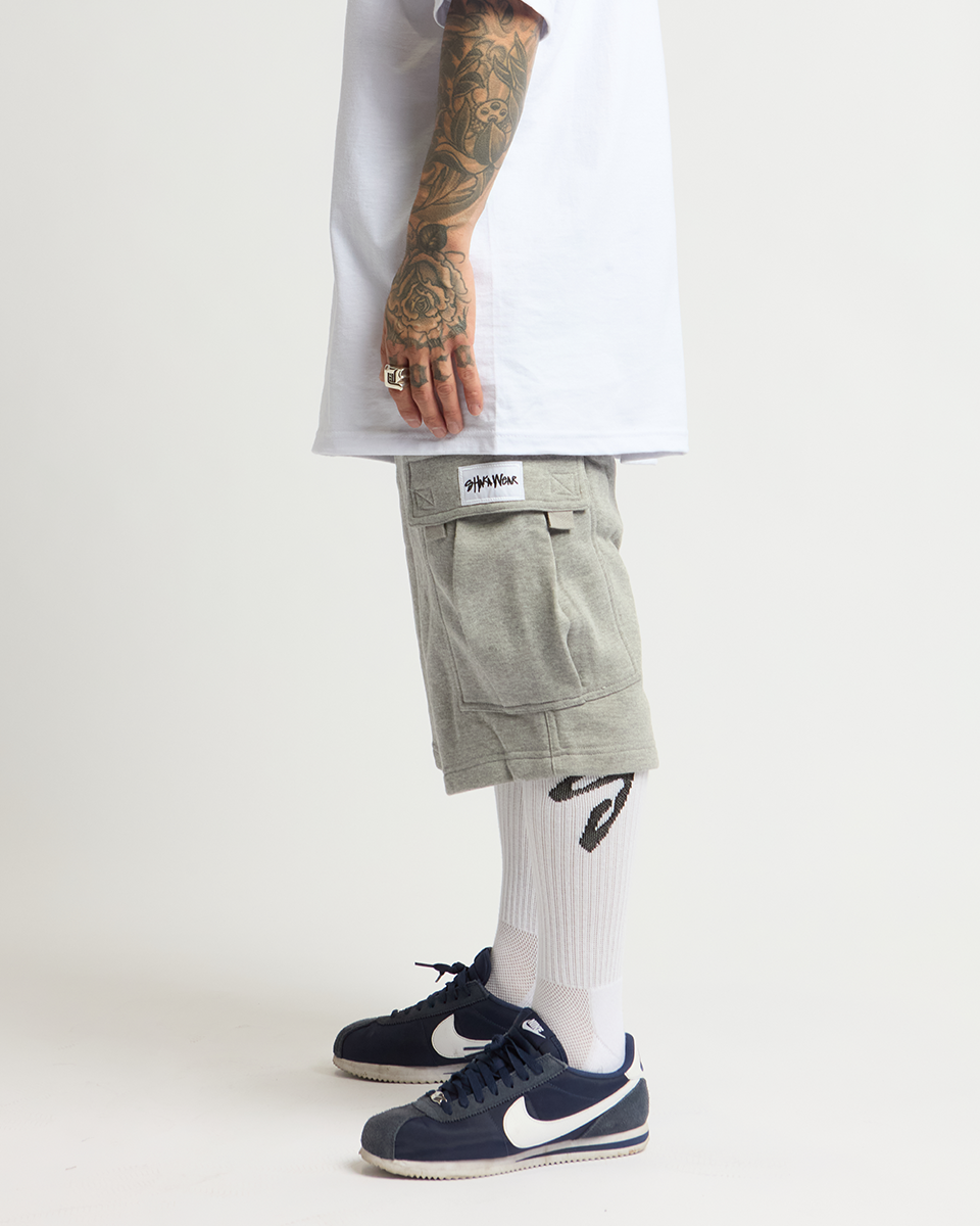 Fleece Cargo Shorts