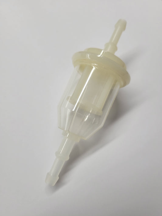 Large In-Line Nylon Fuel Filter for Reliable Kart Engine Performance