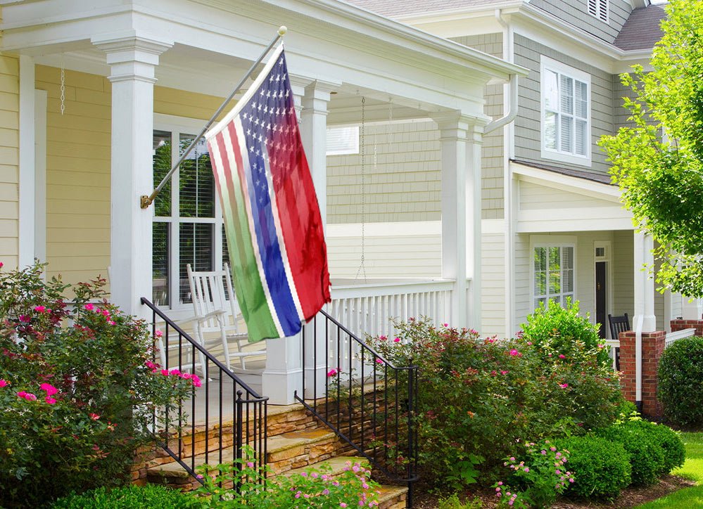 Gambian American Hybrid Flag