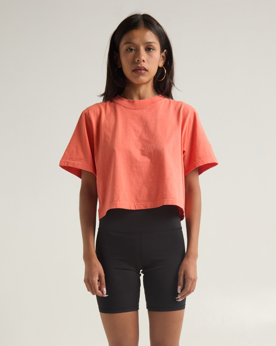 6.0oz Garment Dye Crop Top