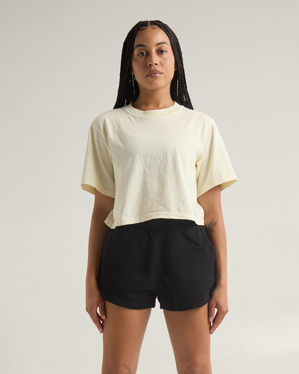 Women's Garment Dye Fleece Shorts