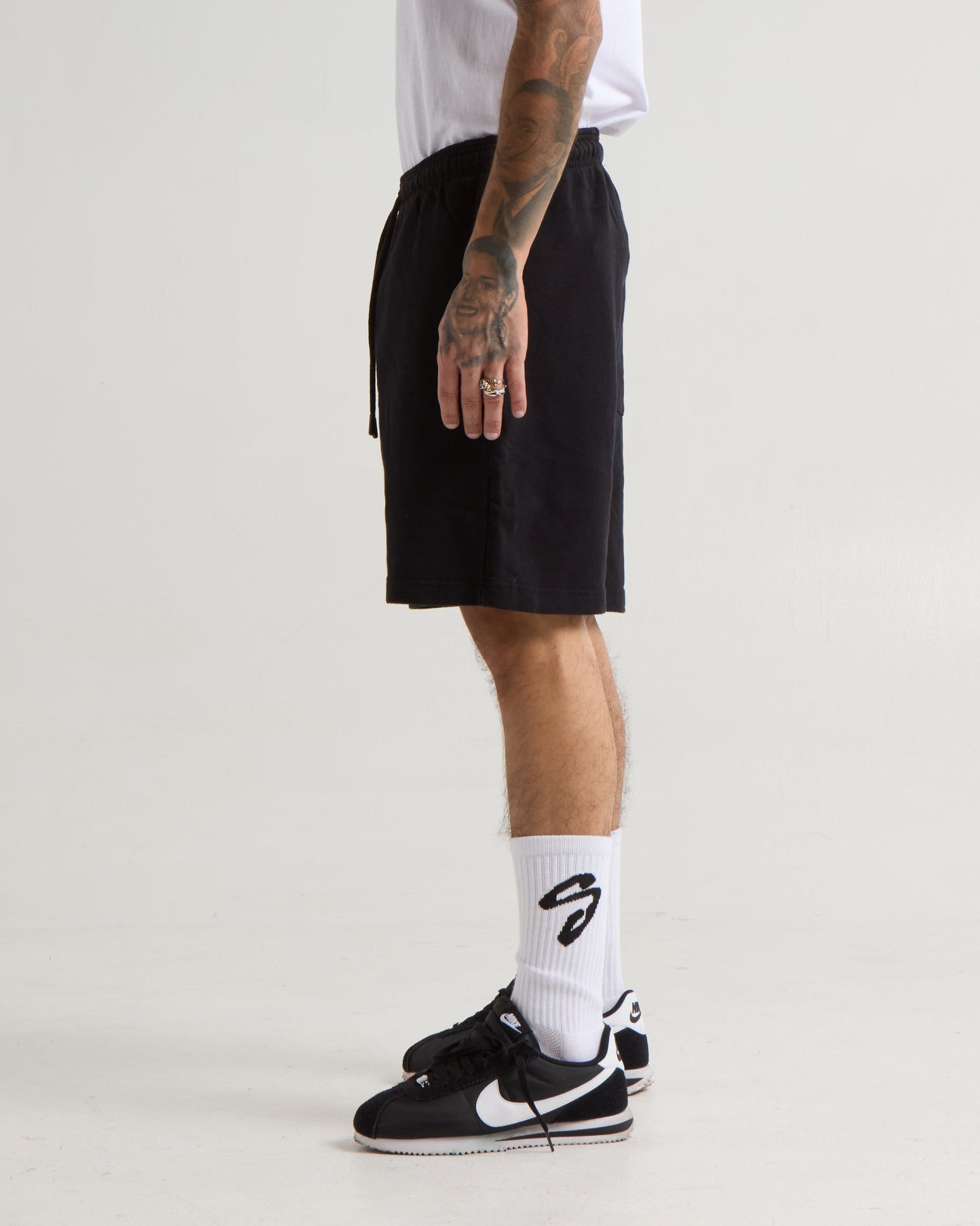 Garment Dye Fleece Mens Shorts