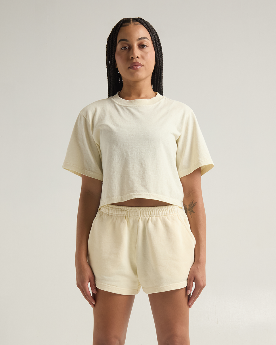 Women's Garment Dye Fleece Shorts