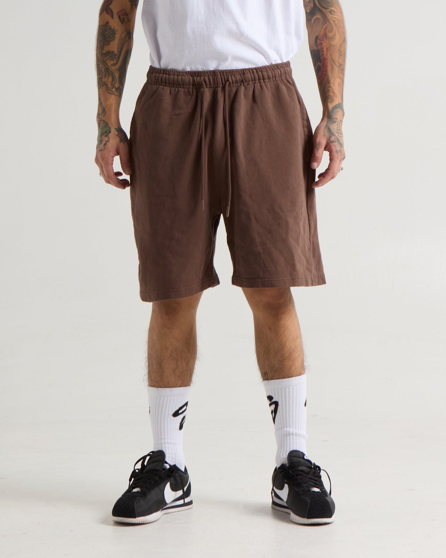 Garment Dye Fleece Mens Shorts