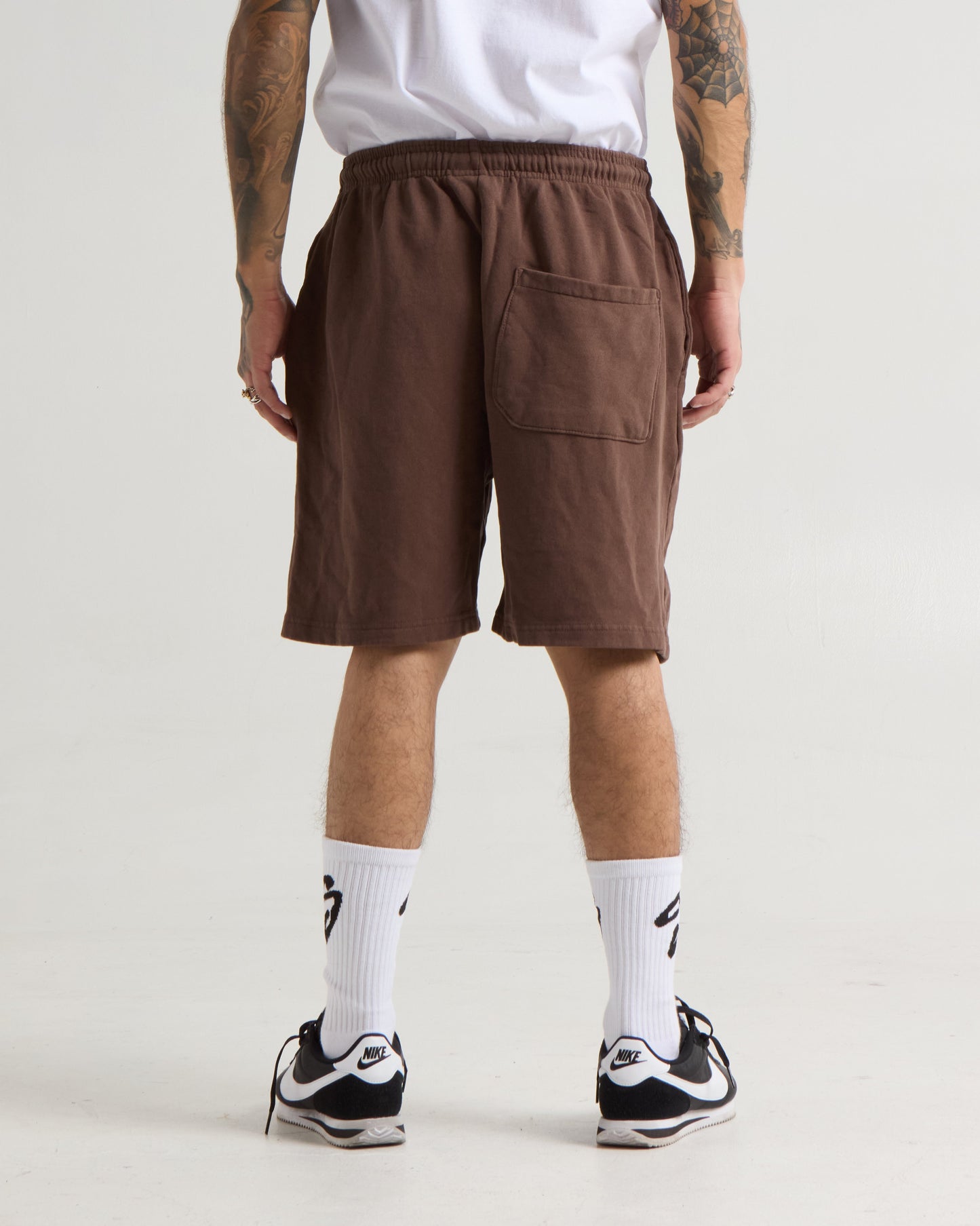 Garment Dye Fleece Mens Shorts
