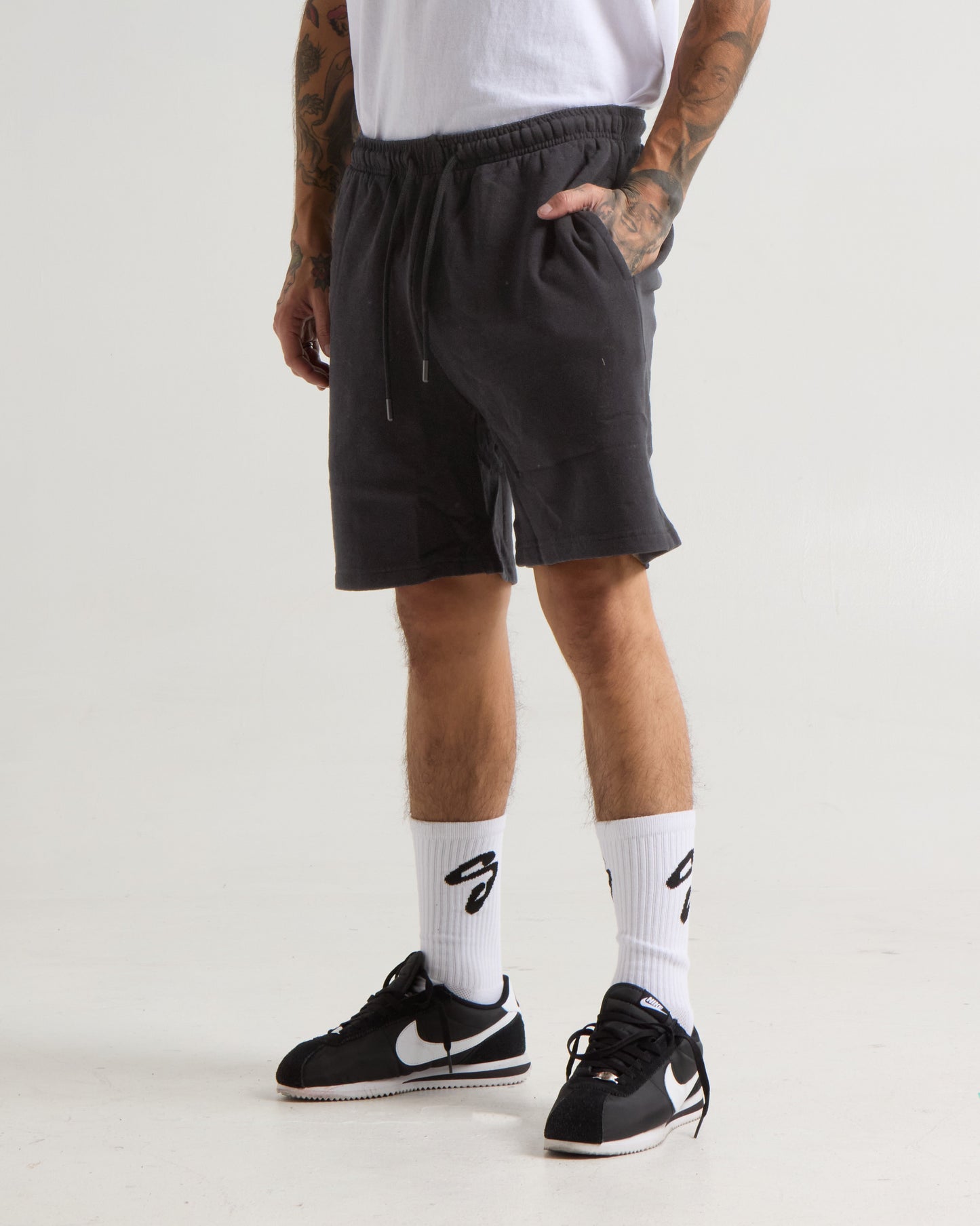 Garment Dye Fleece Mens Shorts