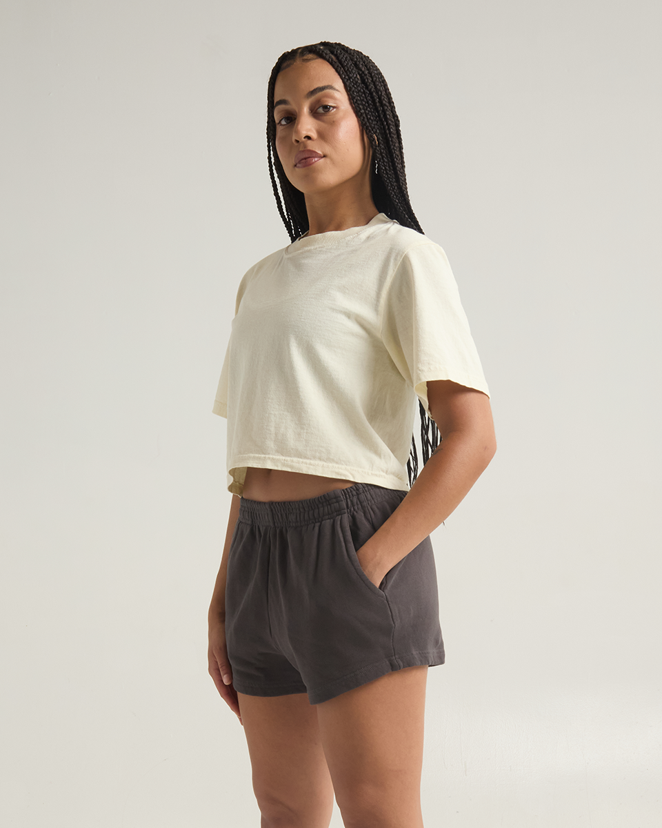 Women's Garment Dye Fleece Shorts