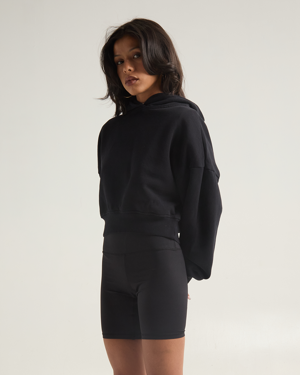 Women's Garment Dye Cropped Hoodie