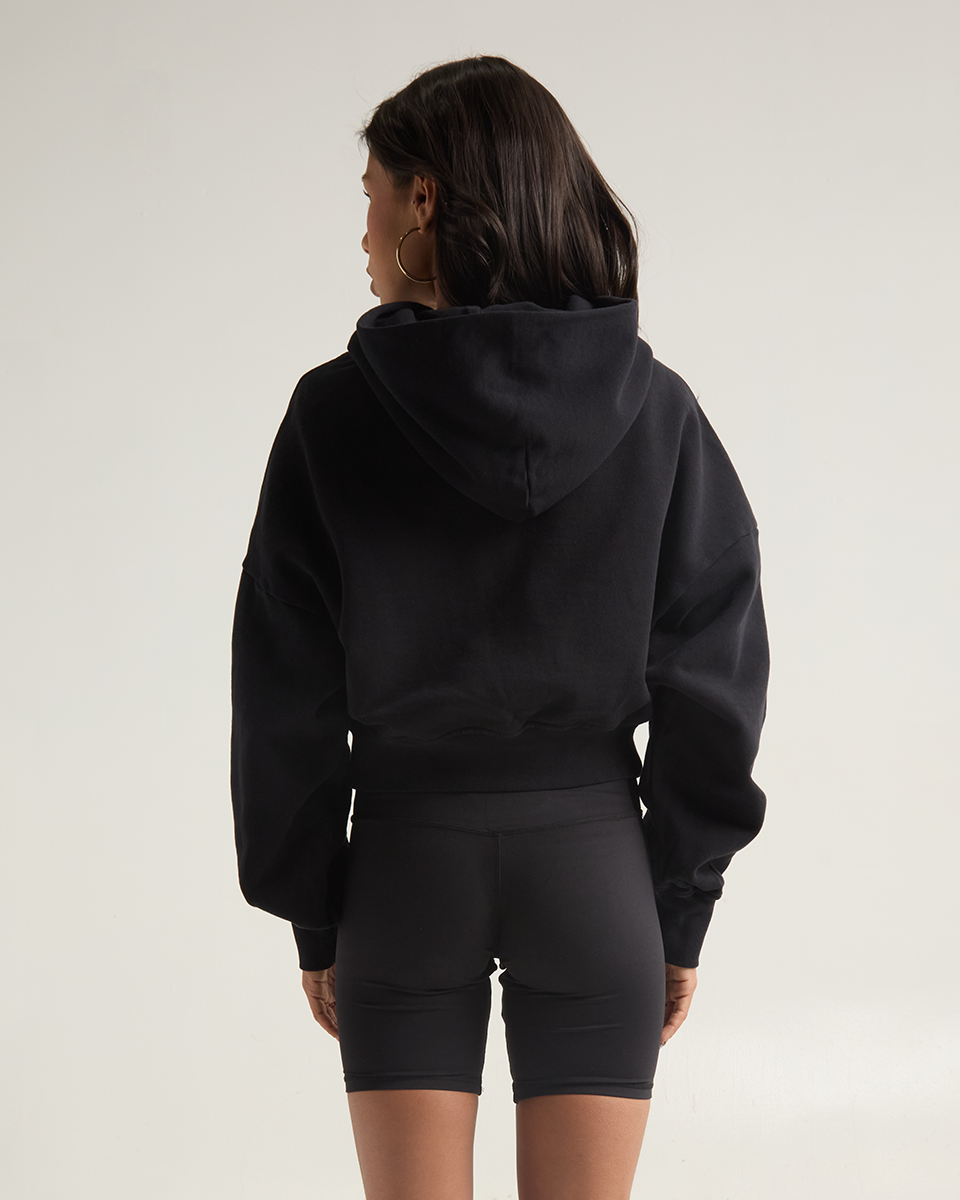 Women's Garment Dye Cropped Hoodie